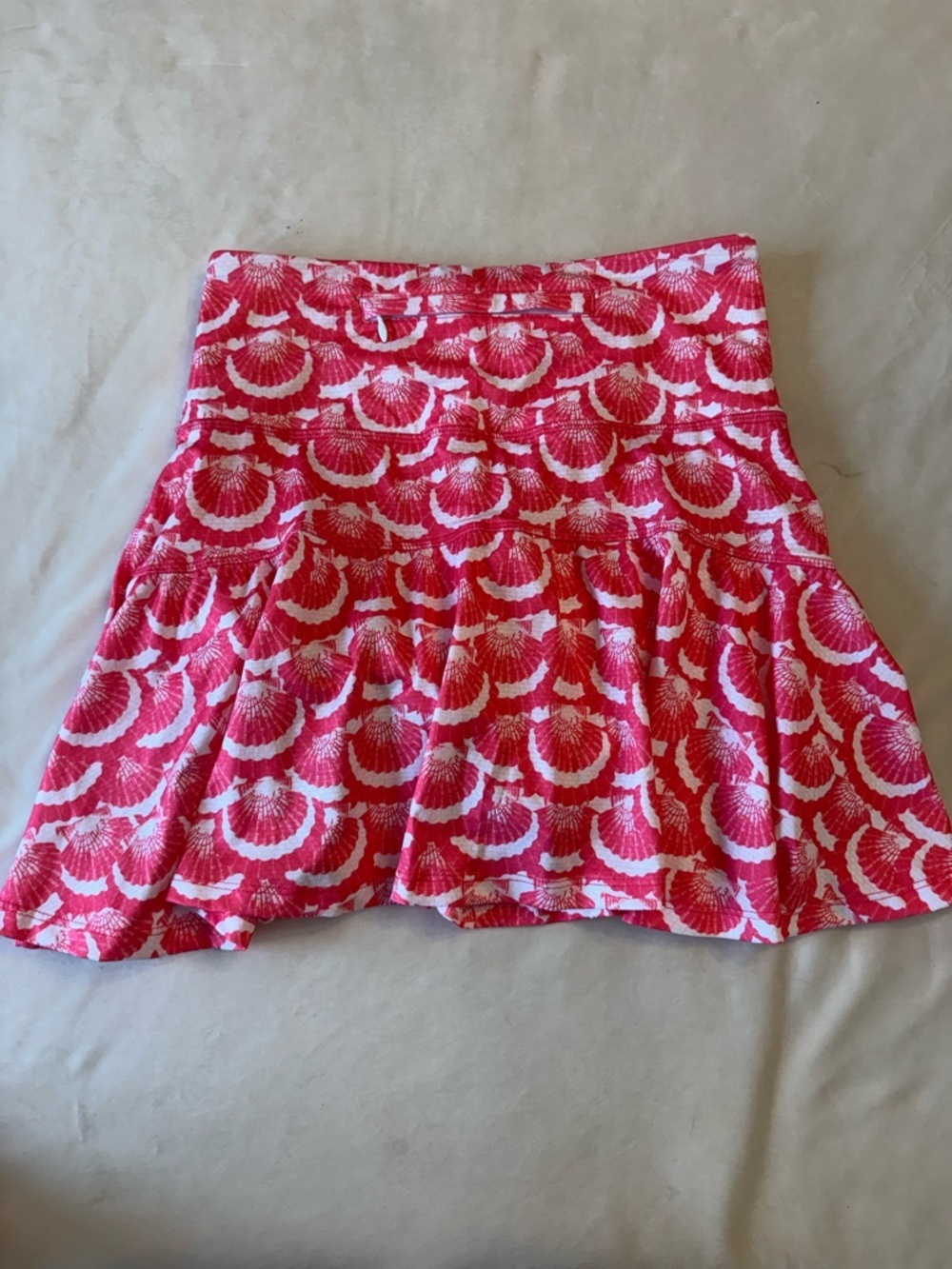 Gottex Coral Seashell Set -Long-sleeve half-zip top and matching skort, sz XS - Picture 11 of 14